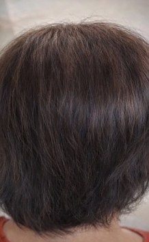 Depois do tratamento capilar feminino